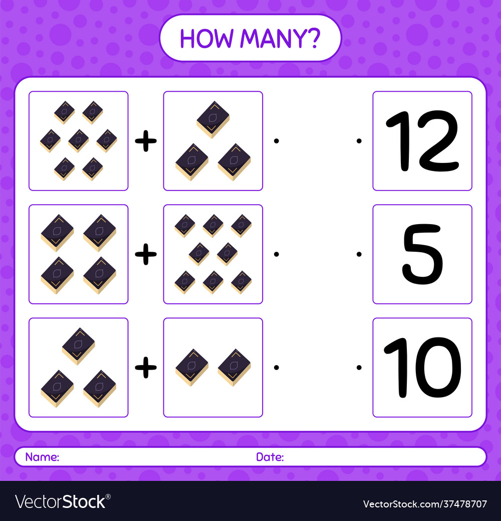 How many counting game with quran worksheet