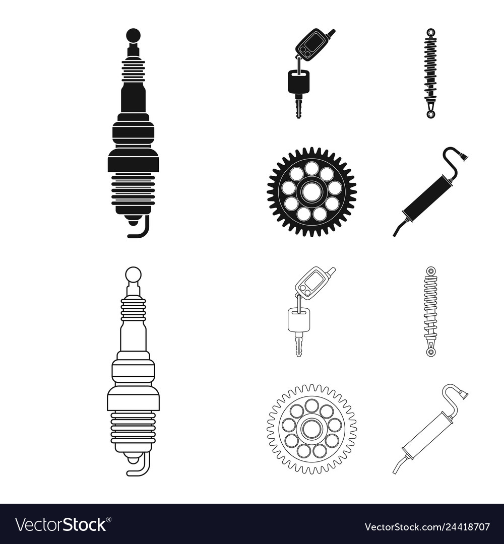 Isolated object of auto and part sign collection