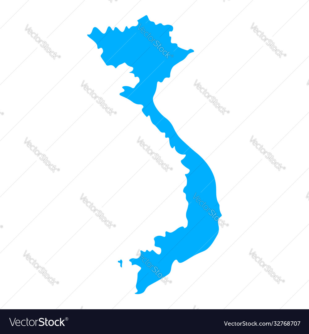 Map Vietnam Royalty Free Vector Image Vectorstock Map Vietnam Royalty Free Vector Image Vectorstock