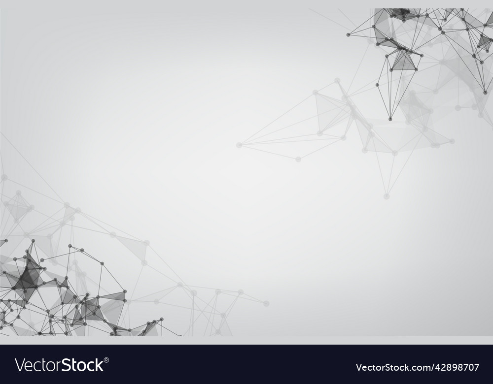 Network technology background with dots and lines vector image Network technology background with dots and lines