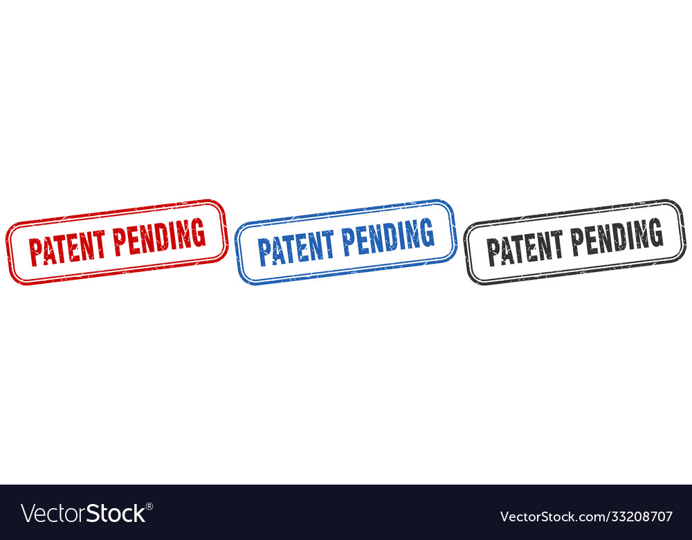 Patent pending square isolated sign set