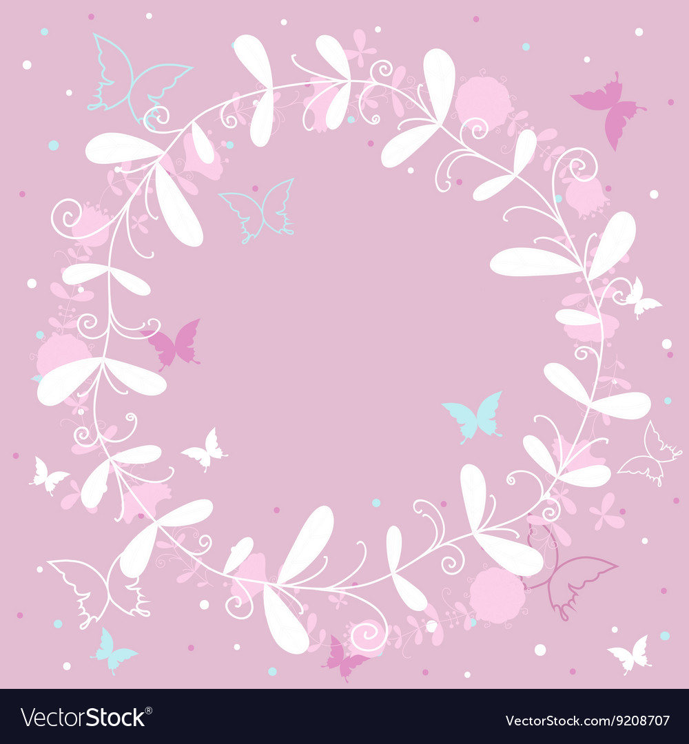 Pink Butterfly Background