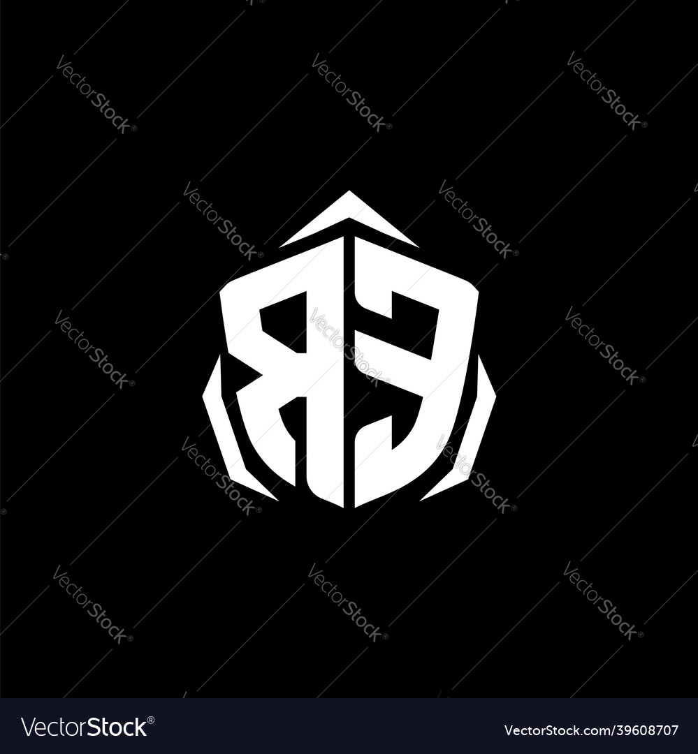 Re monogram shield shape style