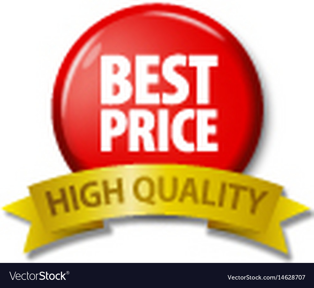 Red button with label best price