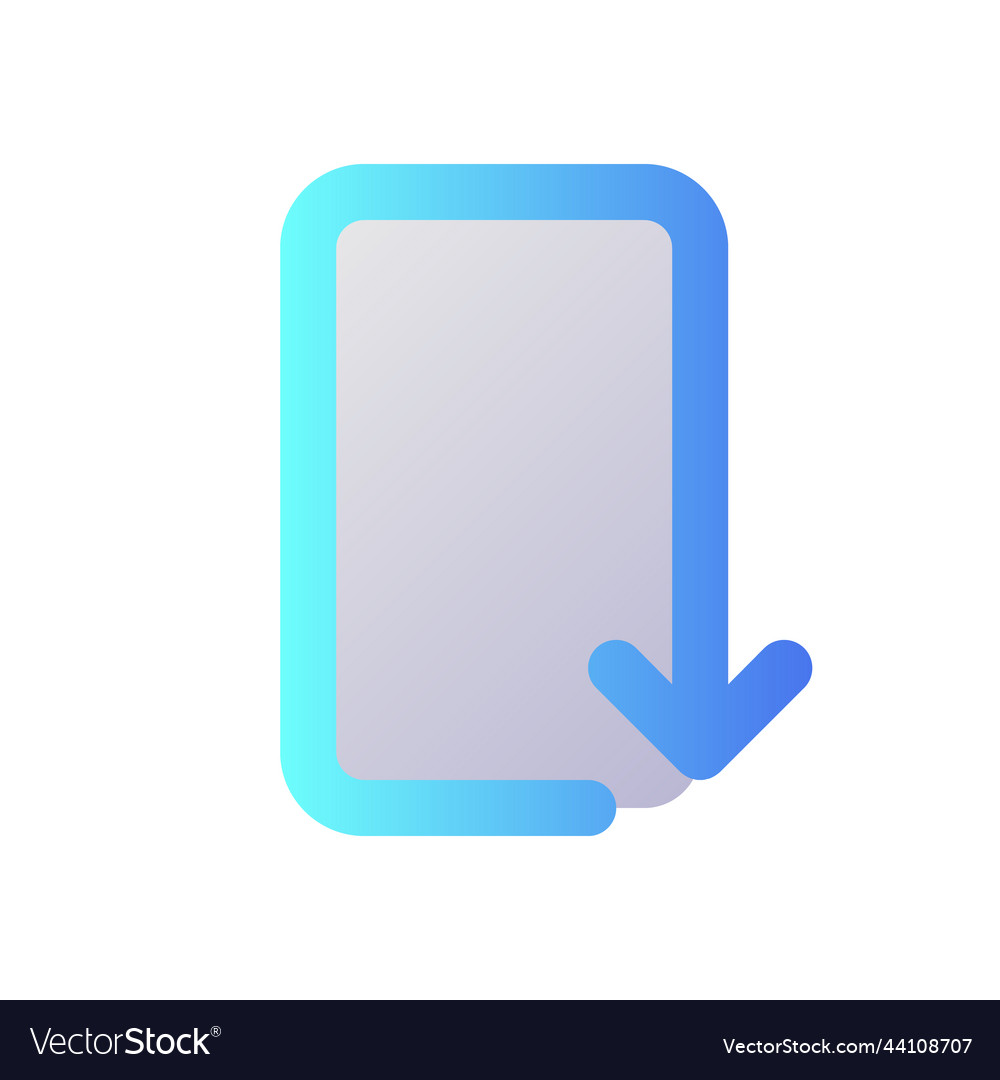 Reply pixel perfect flat gradient two-color ui vector image Reply pixel perfect flat gradient two-color ui