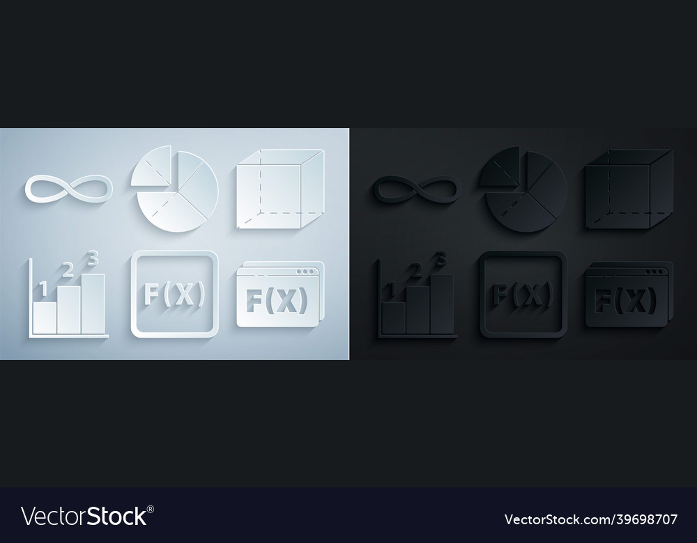 Set function mathematical symbol geometric figure vector image Set function mathematical symbol geometric figure