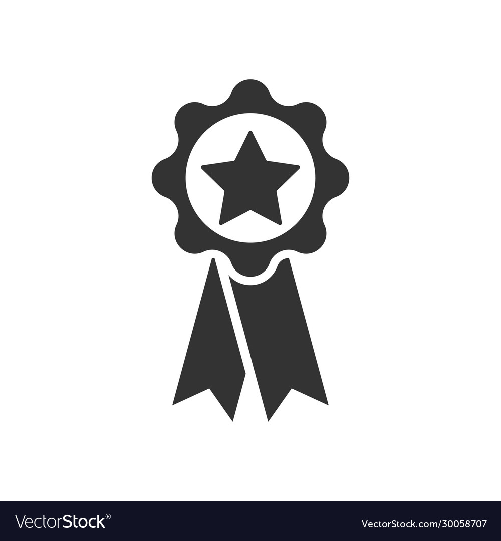 Star ribbon icon Royalty Free Vector Image - VectorStock