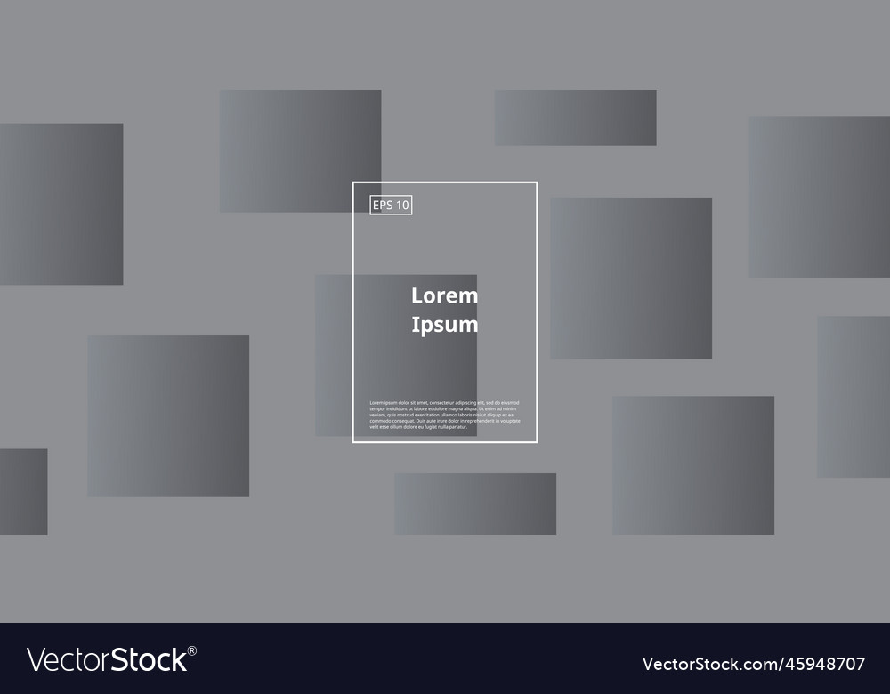 Trendy background with geometric square element vector image Trendy background with geometric square element