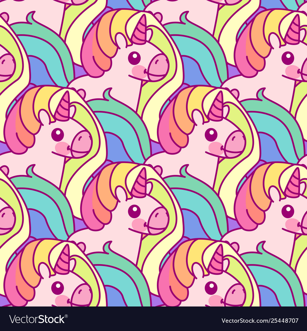 Unicorn seamless pattern