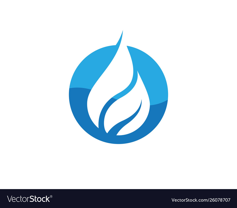 Water drop logo template Royalty Free Vector Image