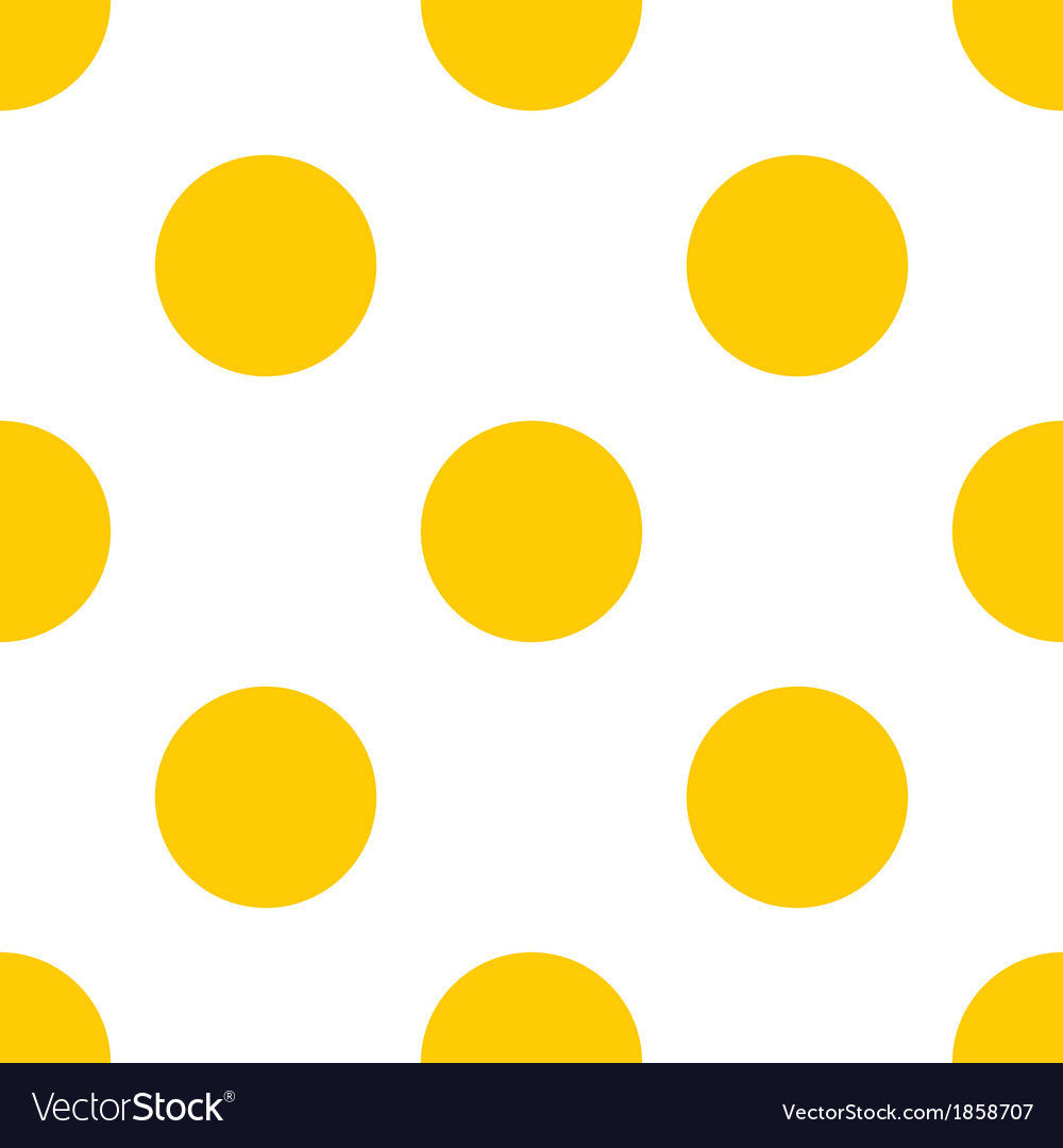 Yellow Polka Dots Pattern