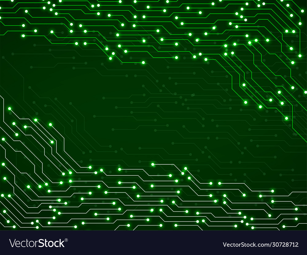 Abstract background with digital circuit board Vector Image Abstract background with digital circuit board