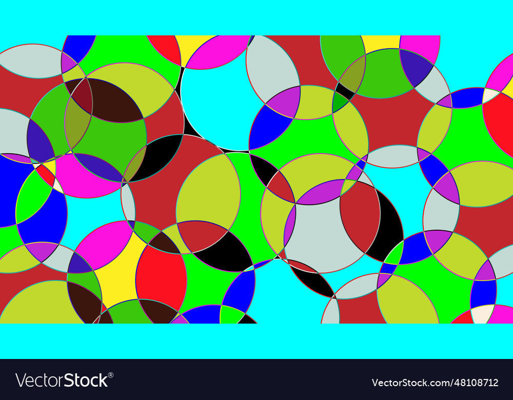 Abstract colorful circle shine and layer element vector image Abstract colorful circle shine and layer element