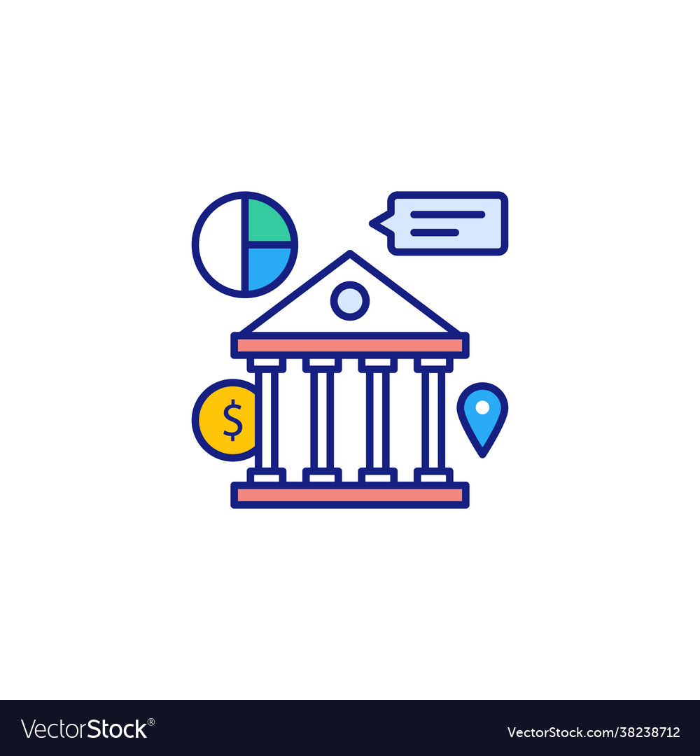 Bank wire transfer icon in logotype