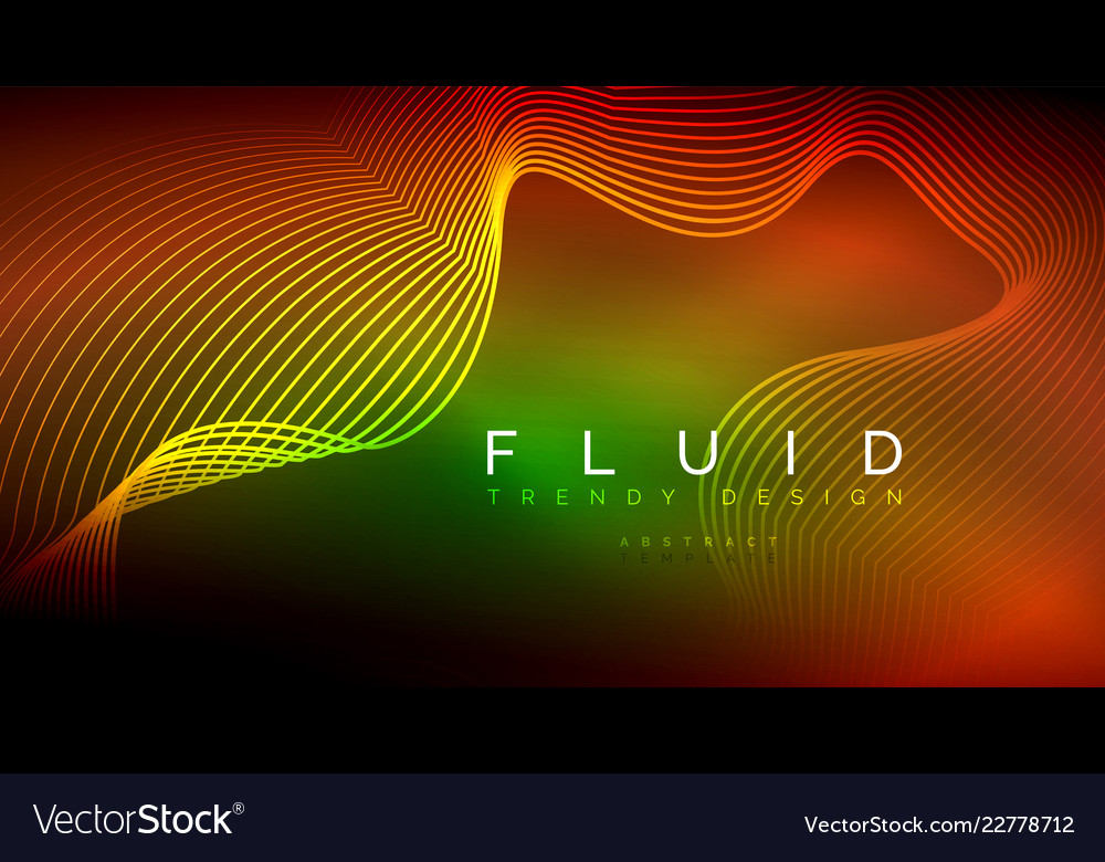 Digital flowing wave particles abstract background Vector Image Digital flowing wave particles abstract background