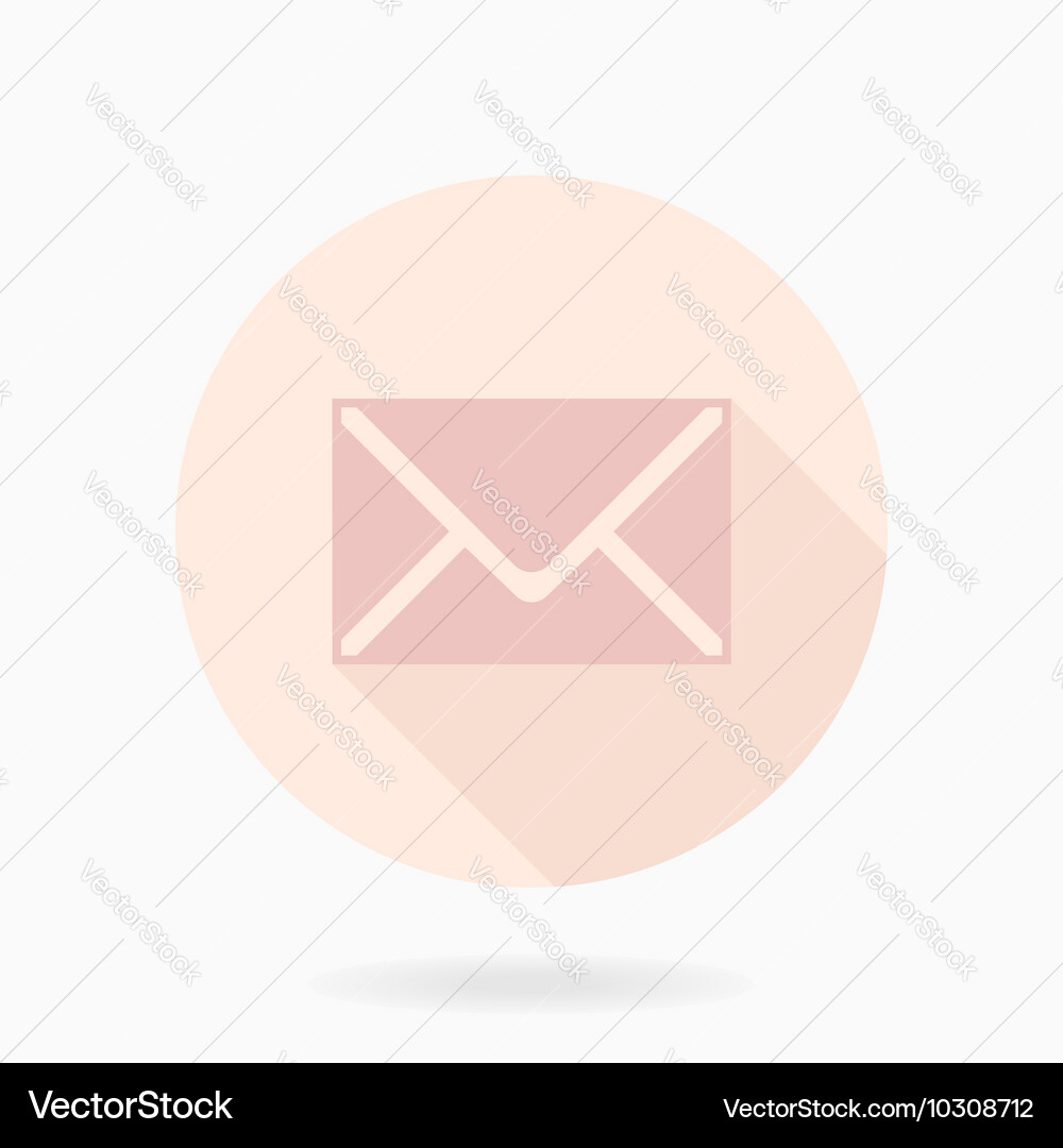 Fine mail flat icon Royalty Free Vector Image - VectorStock