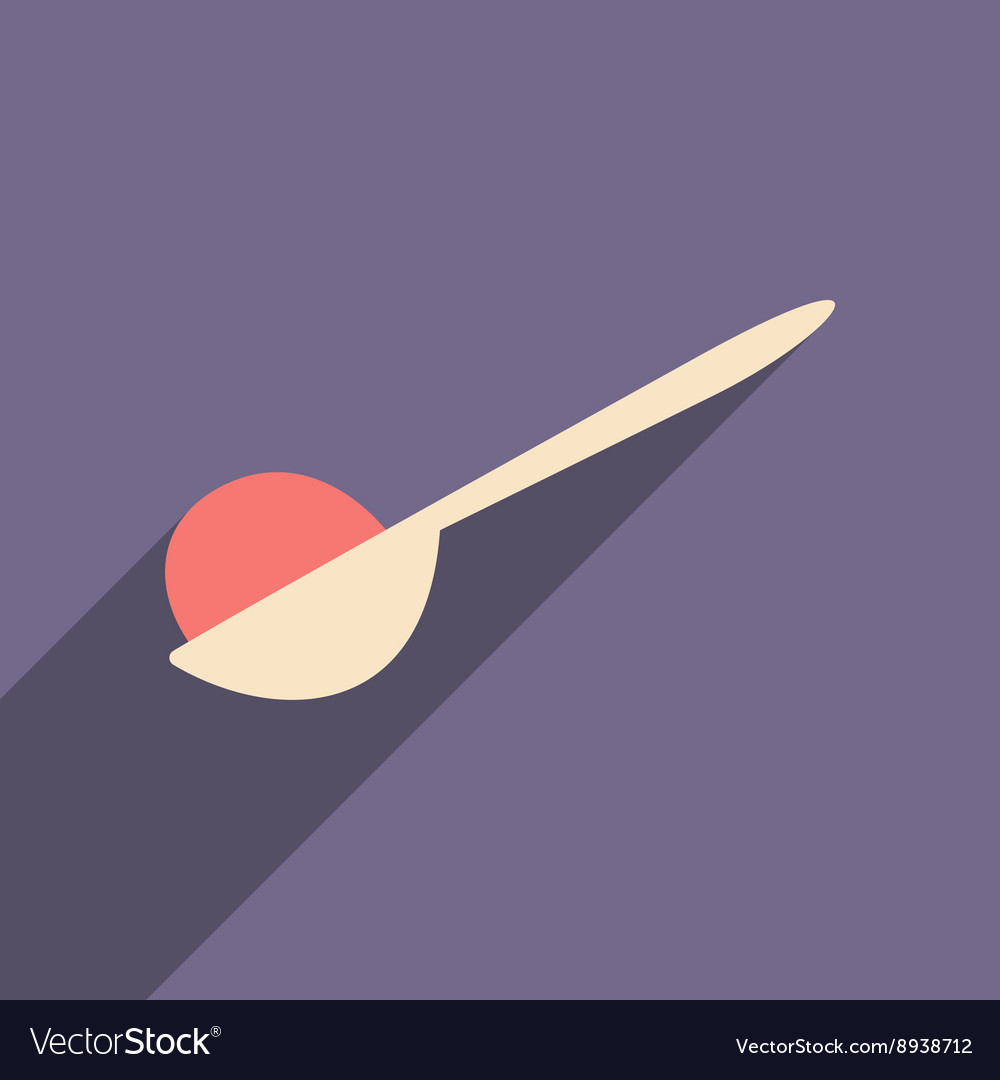 Flat with shadow icon and mobile application ice