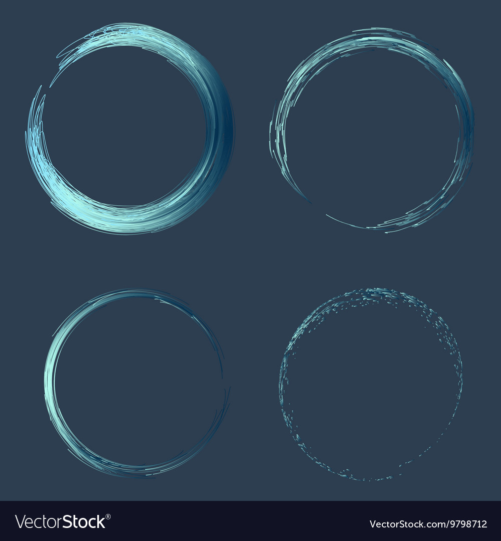 Hand Drawn Line Circle with Text Space