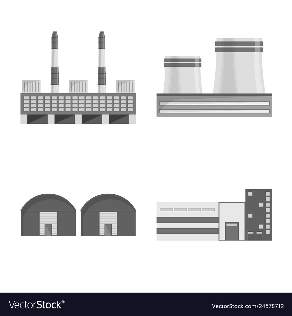 Isolated object of production and structure logo vector image Isolated object of production and structure logo