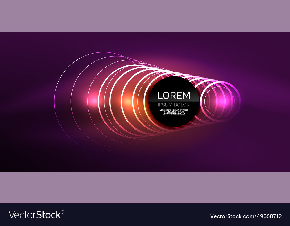 Neon lines and waves abstract background techno Vector Image Neon lines and waves abstract background techno