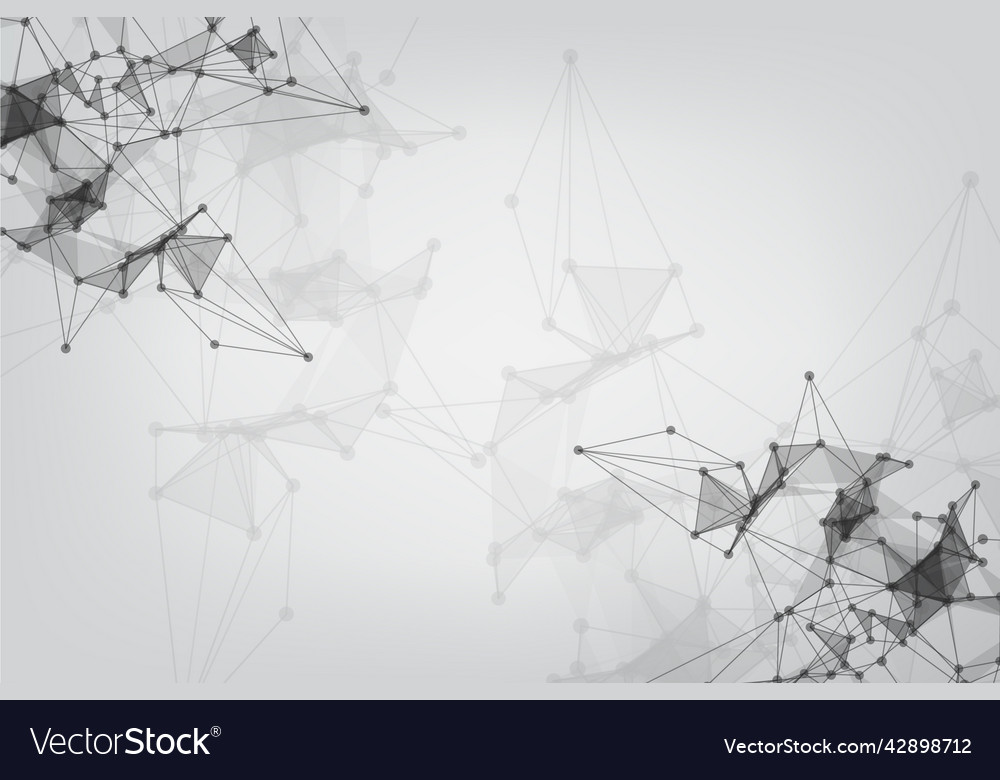 Network technology background with dots and lines Vector Image Network technology background with dots and lines