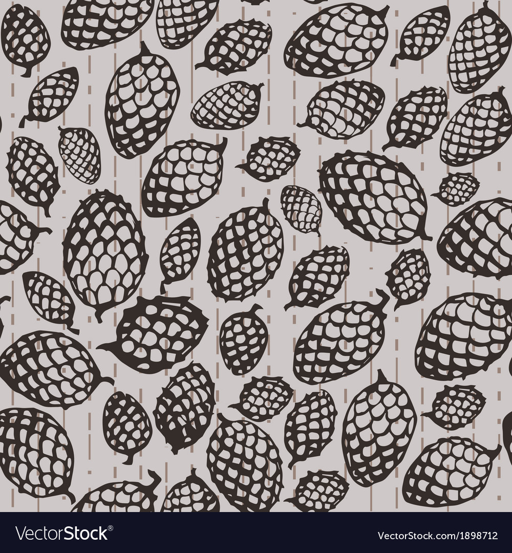 Pattern with fir cone