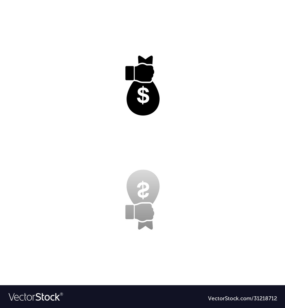 Bank robbery crime flat Royalty Free Vector Image