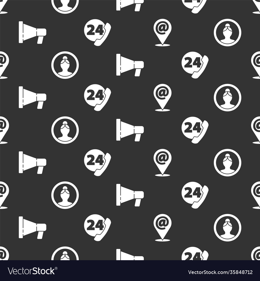 Set location and mail e-mail create account vector image Set location and mail e-mail create account