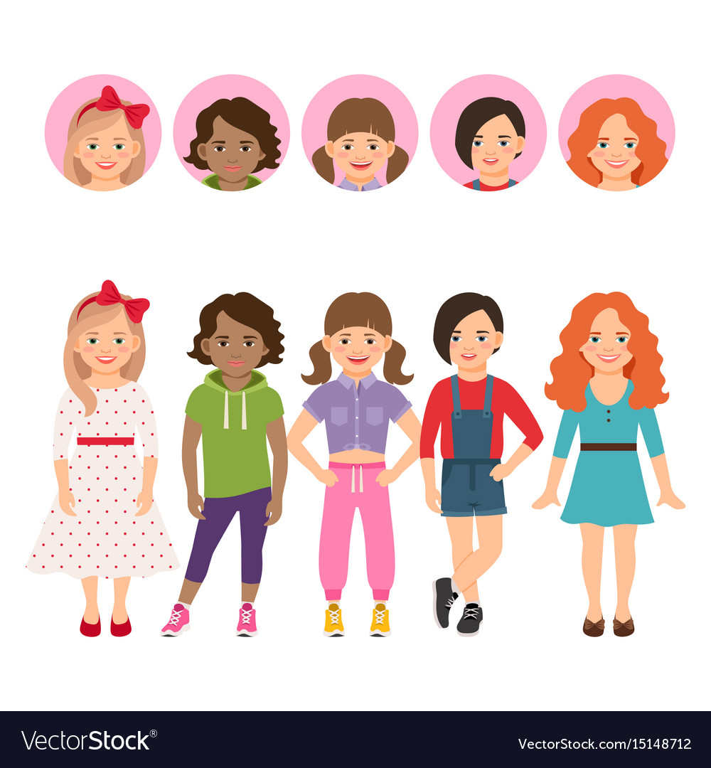 Teen Girls Avatar Set