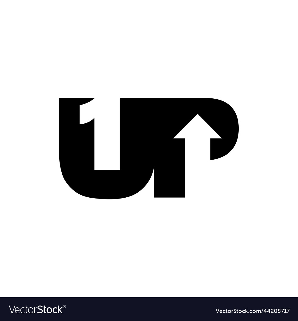 1up creative logo design Royalty Free Vector Image