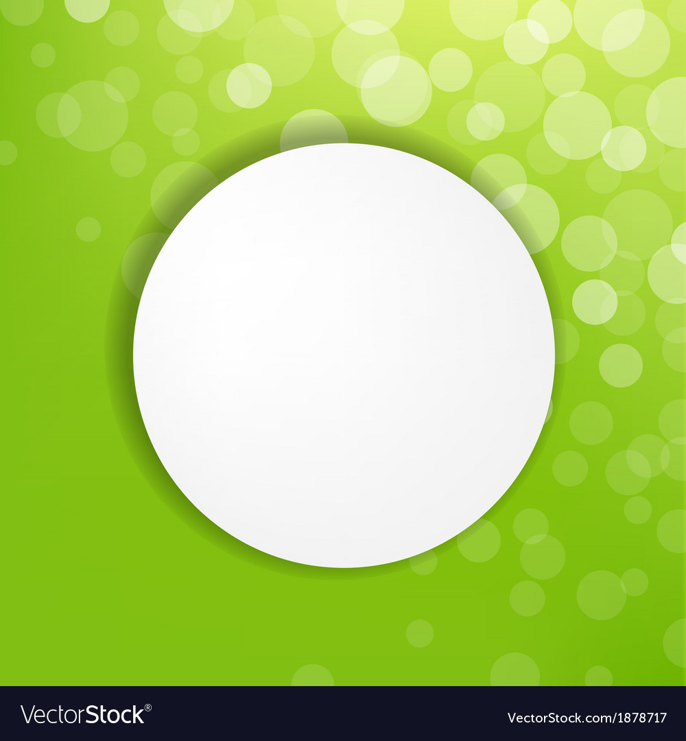 Abstract green bubble with speech