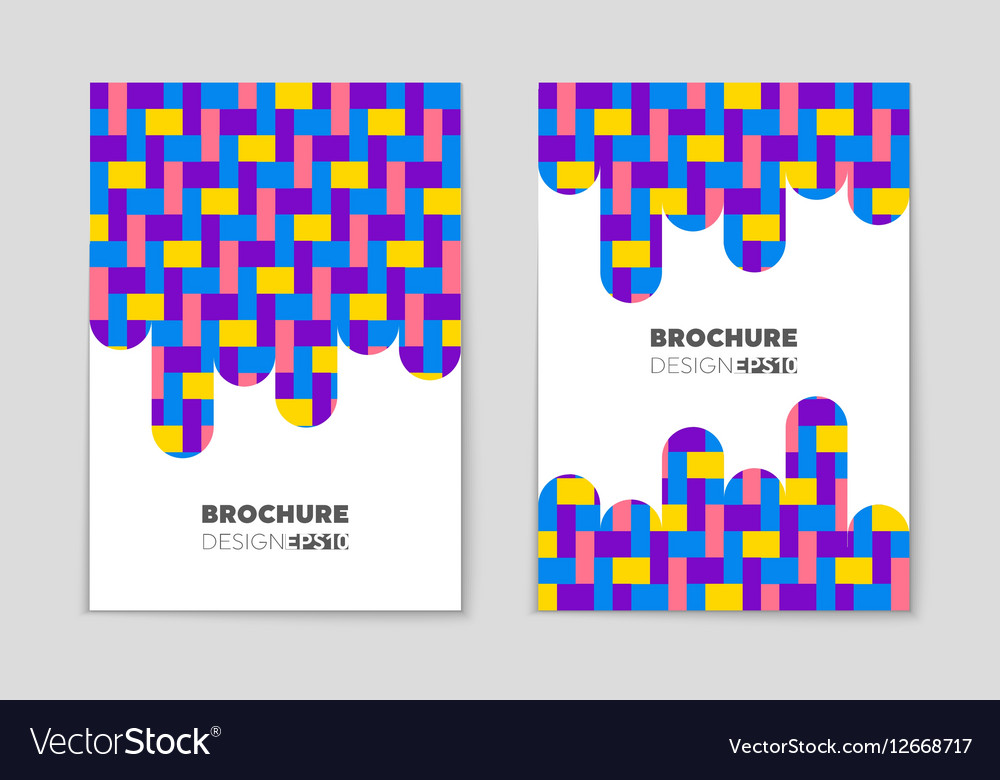 Abstract layout background set for art