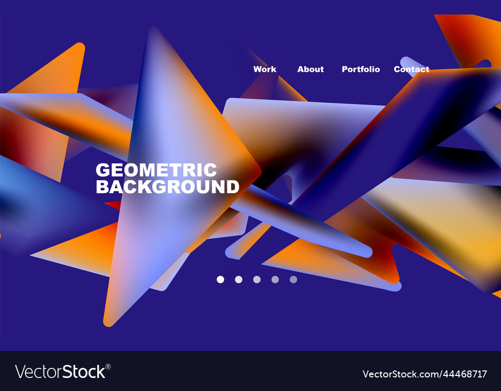 Broken pieces abstract background trendy Vector Image