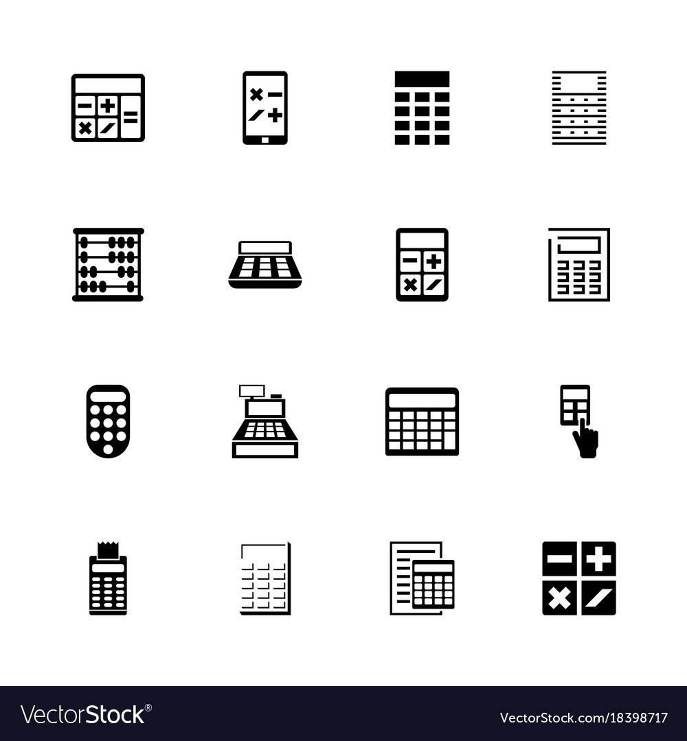 Calculation - flat icons