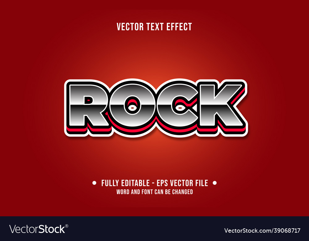 Editable text effect gradient style for digital