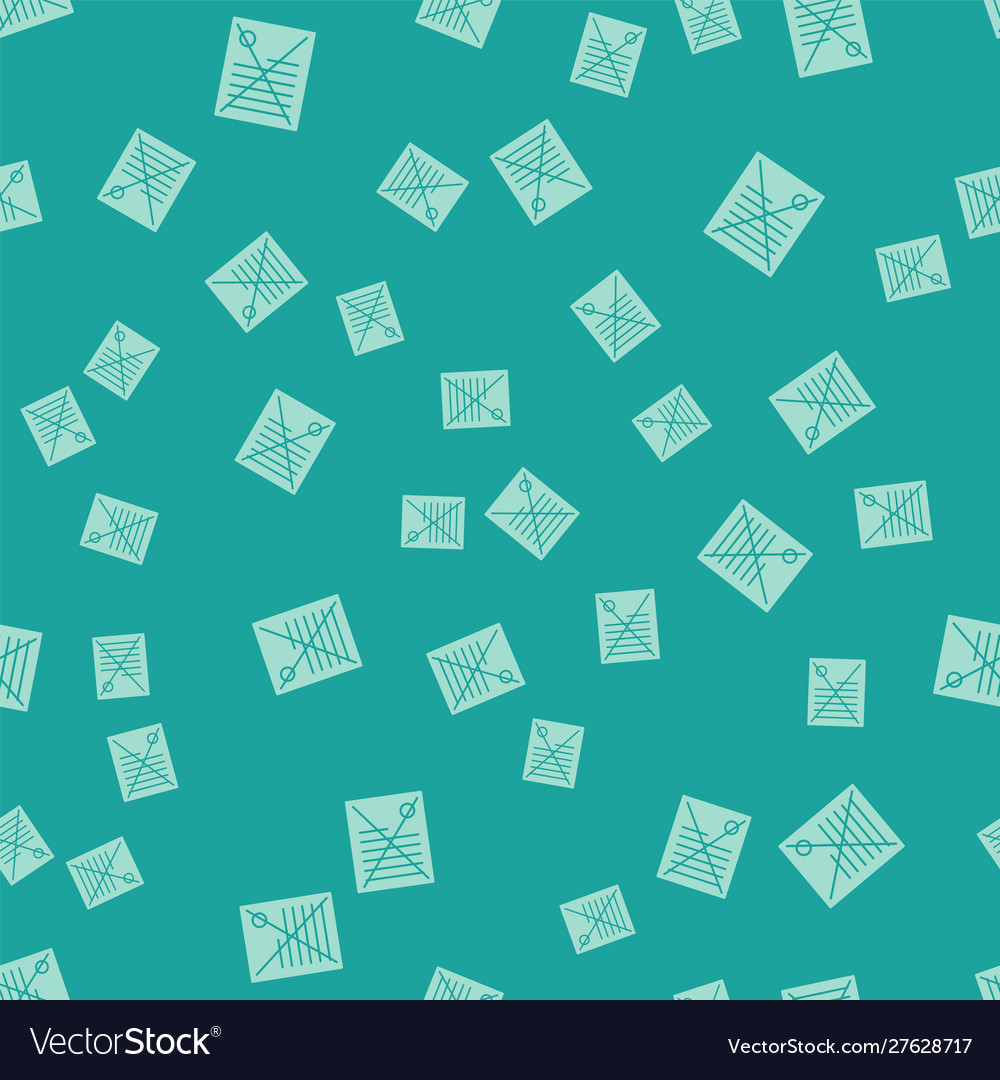 Green delete file document icon isolated seamless