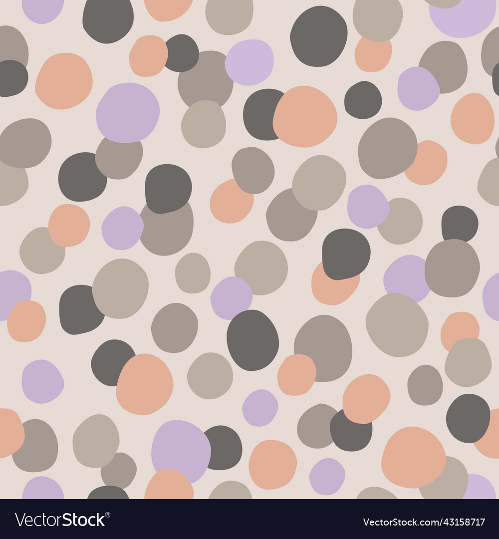 Irregular polka dots seamless pattern in retro Vector Image Irregular polka dots seamless pattern in retro