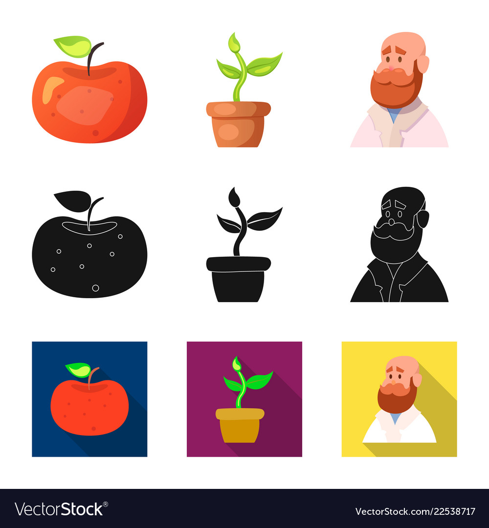Isolated object of and icon collection