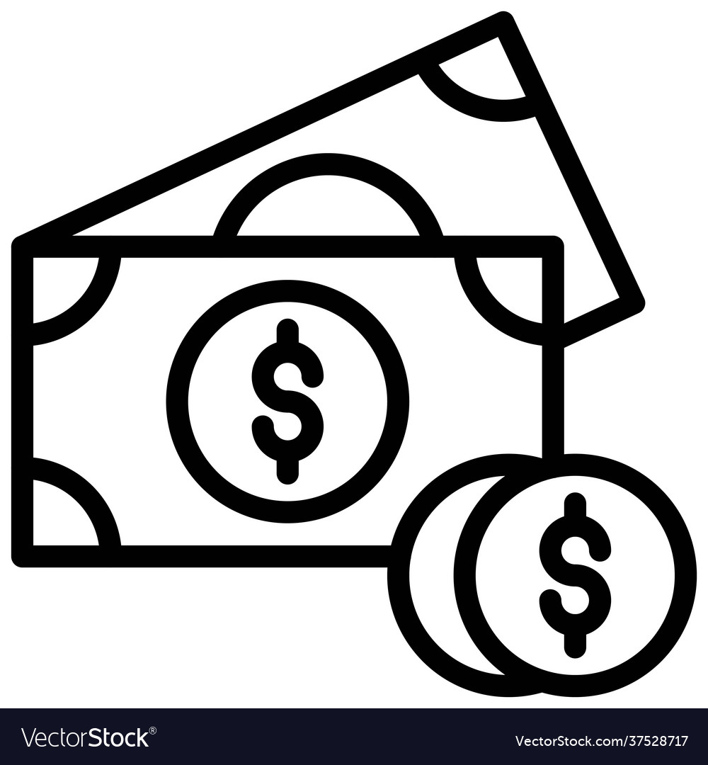 Money icon supermarket and shopping mall related