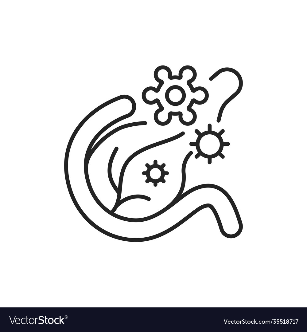 Nesidioblastosis color line icon pictograph vector image Nesidioblastosis color line icon pictograph