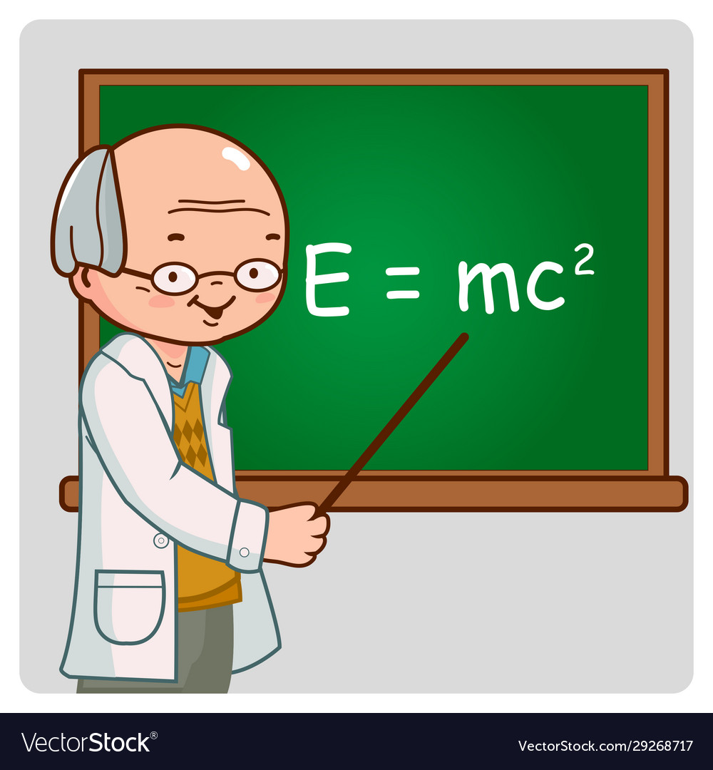 animated science teacher