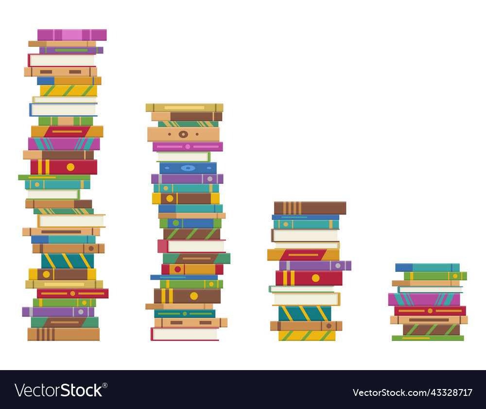 Stack of Books - Multiple Heights