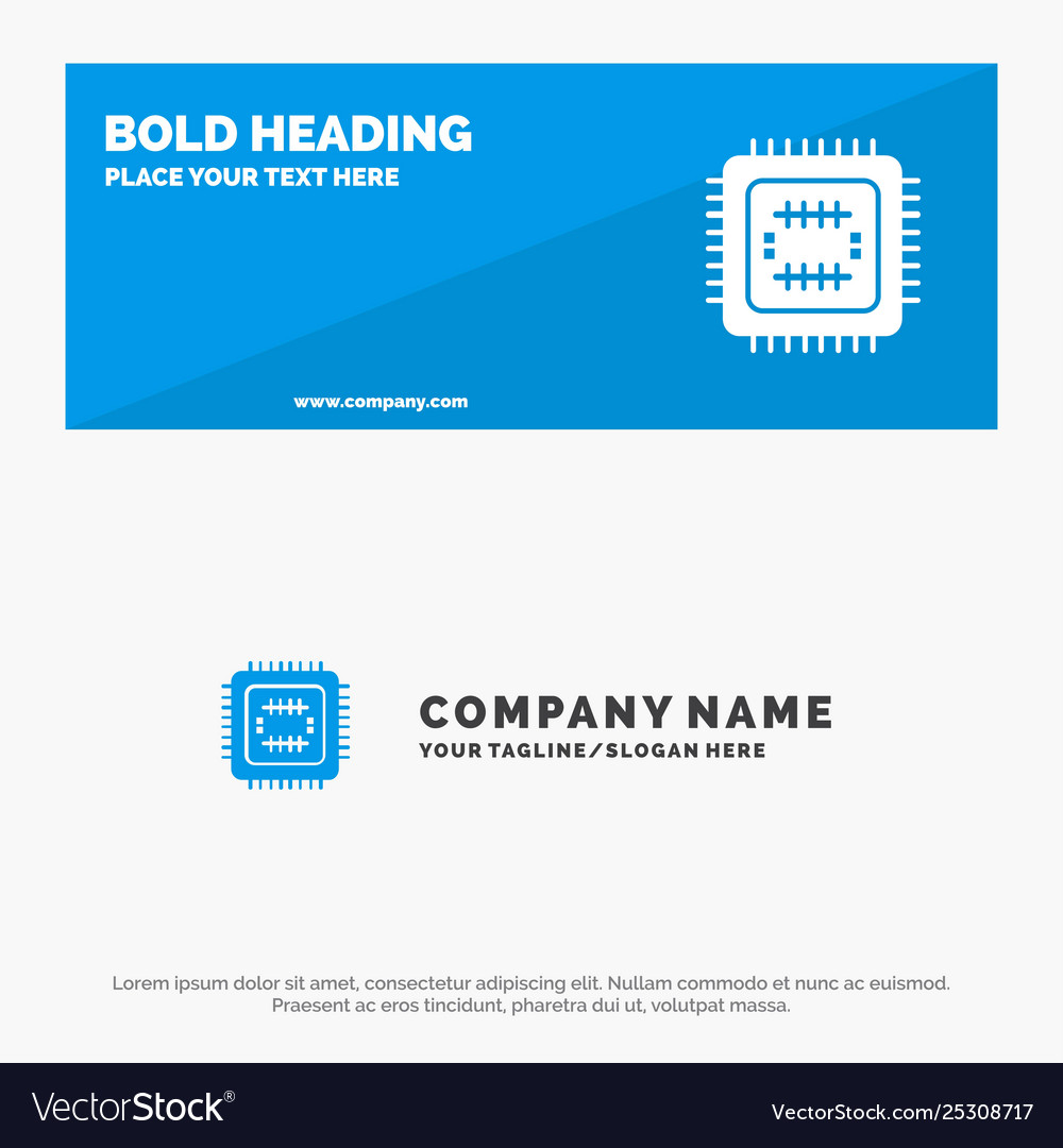 System tech technology cpu solid icon website vector image System tech technology cpu solid icon website