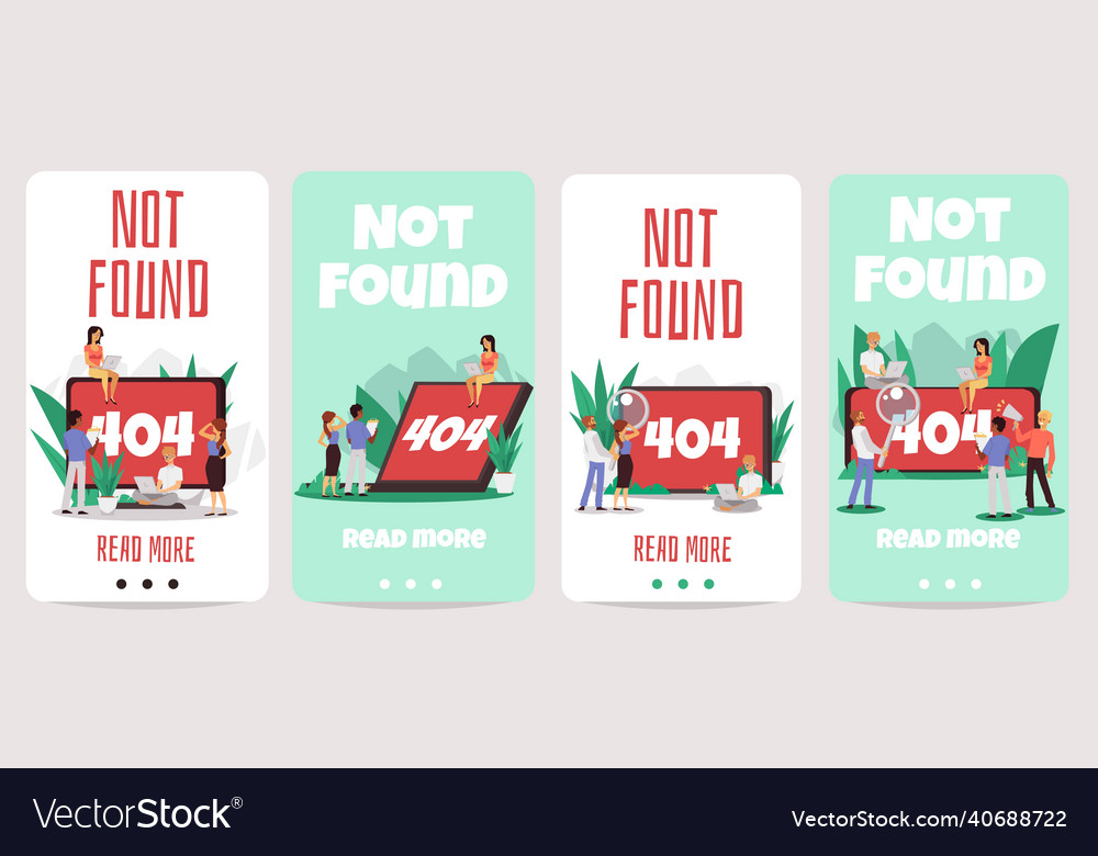 404 error alert on website page computer Vector Image 404 error alert on website page computer
