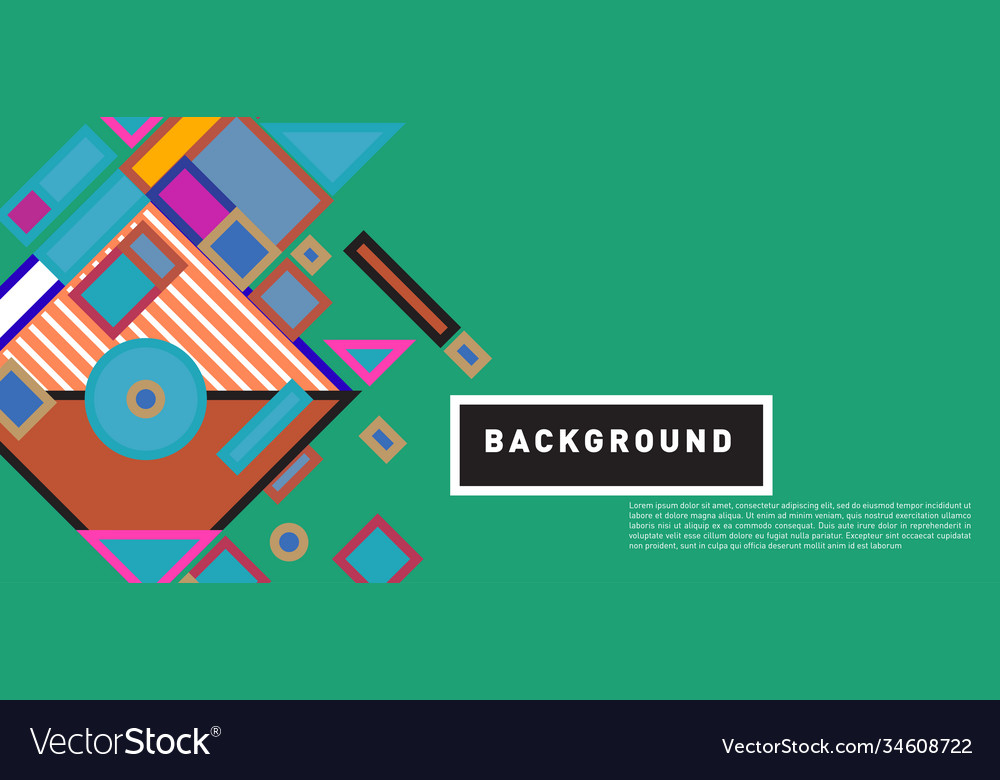 Abstract colorful rectangle background for banner