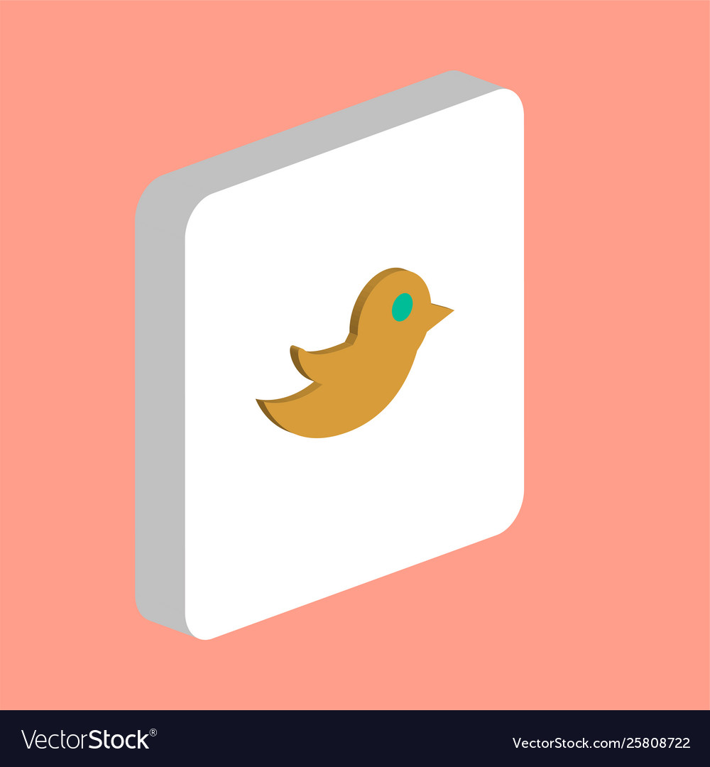 Bird computer symbol Vector Image Bird computer symbol