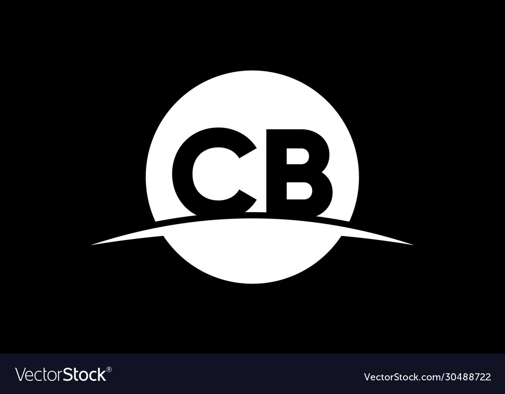 C B Initial Letter Logo Design Template Graphic Vector Image