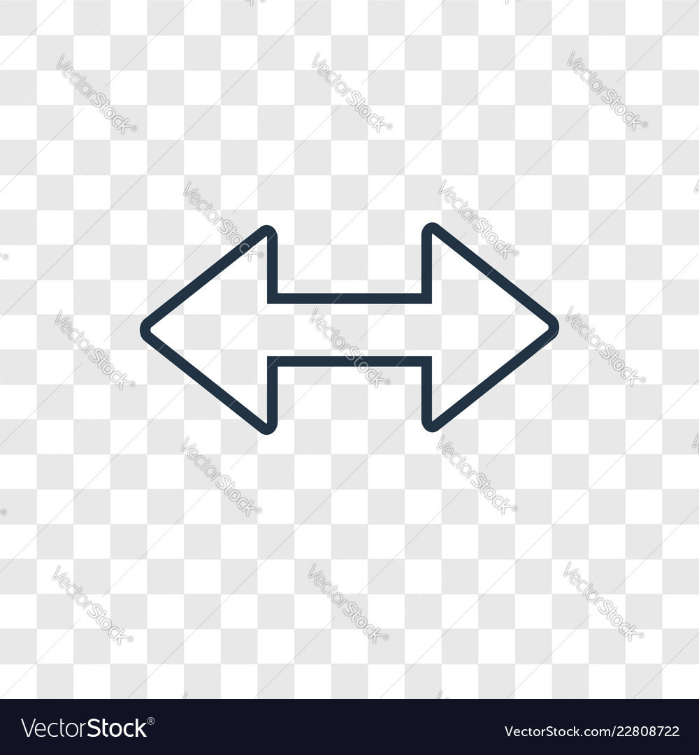 Diagonal arrow concept linear icon isolated Vector Image Diagonal arrow concept linear icon isolated
