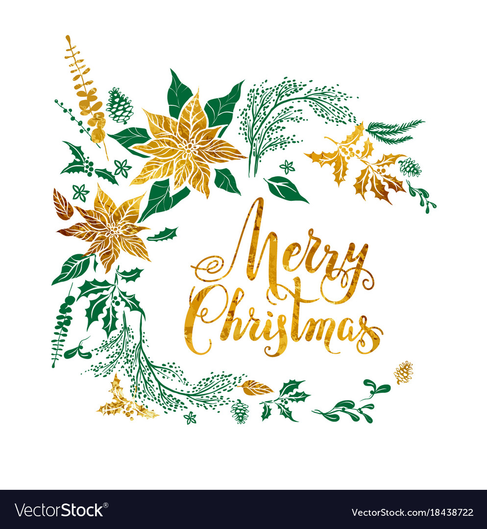 Elegant Christmas Floral Ornament