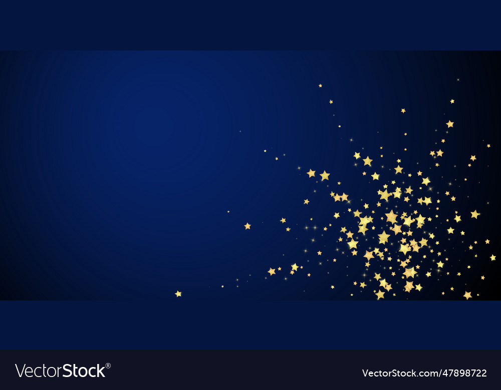 Magic stars overlay gold scattered Royalty Free Vector Image